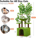 Woochpet 60"Large Cat Tree with Scratching Post,Tall Cat Tower with Hammock - Image 6