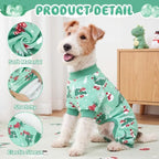 XPUDAC 4 Pack Dog Pajamas Cute Dog Clothes for Small Dogs Pjs for Winter, XS - Image 3