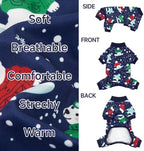 XPUDAC 4 Pack Dog Pajamas Cute Dog Clothes for Small Dogs Pjs for Winter, S - Image 6
