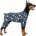 Dog Pajamas for Medium and Large Dogs, Blue Snowman, L by WelcometothePAWPRINTPAL
