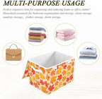 Bolaz Storage Bins with Lids and Handles, Autumn Maple Leaf Yellow Fallen Leaves Storage Box Storage Basket with Cover Collapsible Organizer Containers for Home Closet, Shelves - Image 7