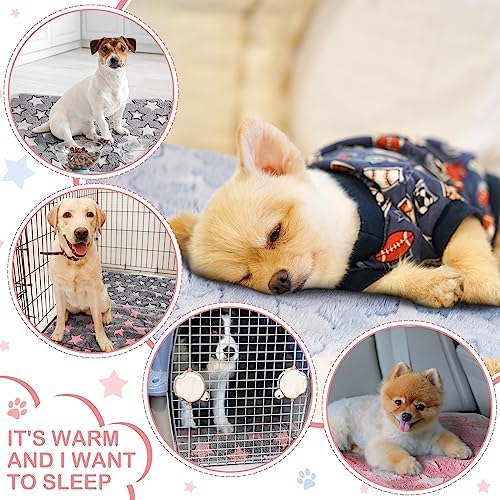Reginary 4 Pcs Guinea Pig Fleece Cage Liners, Cute Star, 35 x 24 Inch - Image 3