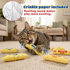 6Pcs Butter Catnip Crinkle Paper Sound Toys for Cat, Catmint Cat Toy Gift - Image 2