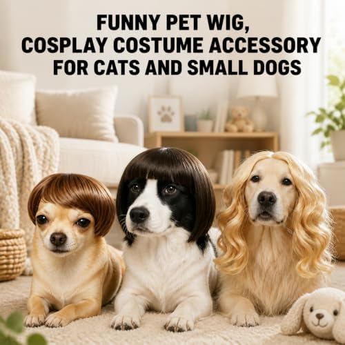 6 Pack Funny Cat and Dog Wig - Image 5