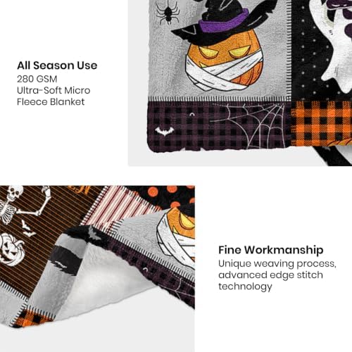 Halloween Throw Blanket, Fall Decorations for Home, 40x60inches - Image 2