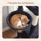 Gitelsnour 74.8'' Cat Tree Tower for Indoor Cats Large, Wide Base, GCT806G - Image 4