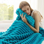 Bedsure Soft Twin XL Blanket for Bed Dorm Teal 66"x90" - Image 4