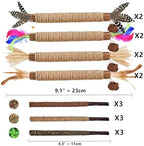 Cat Toys 21PCS Mix Catnip Chew Rope Silvervine Stick for Indoor Cat - Image 3