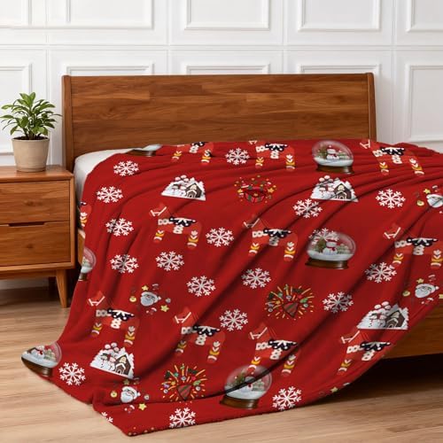 COMFAR Cute Christmas Blankets and Throws for Adults/Women/Boys/Kids, Holiday Fleece Throw Blanket for Couch/Sofa, Holiday Decor, Christmas Decorations/Gifts 50"x 60" - Image 6