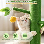 50" Extra Tall Cat Scratching Post for Large Cats, Heavy Duty Scratch Tree - Image 2