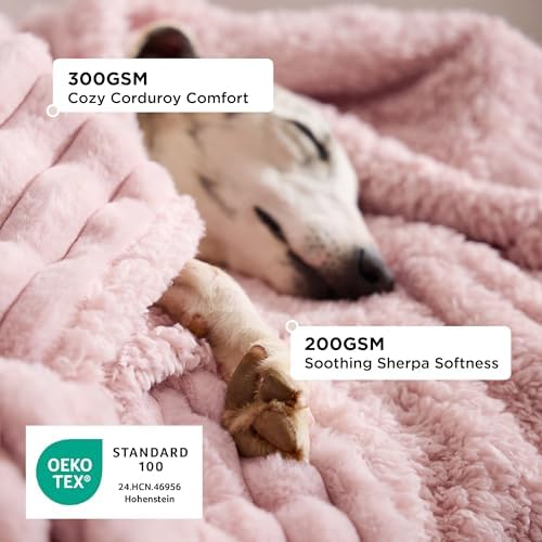 Bedsure ComfyFleece® Waterproof Dog Blankets for Medium Dogs 30"x40" - Image 2