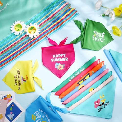 100 Pcs Dog Bandana Bulk with Sayings Summer Pet Triangle Scarf Bibs Washable Puppy Kerchief Adjustable Grooming Supplies for Small Medium Large Dog Cat Costume Accessories - Image 5
