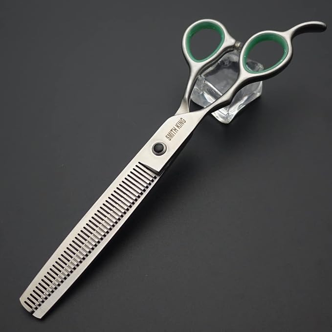 7.0 inches Professional Dog Grooming Scissors Set Straight & thinning & Curved & chunkers & comb 5pcs in 1 Set for left-handed & right handed