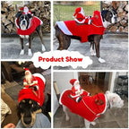 BWOGUE Santa Dog Costume Christmas Costume for Dogs, Adjustable Size, Breathable Material, Great Gift for Small Medium Large Dogs, Running Santa Claus Pet Apparel - Image 5