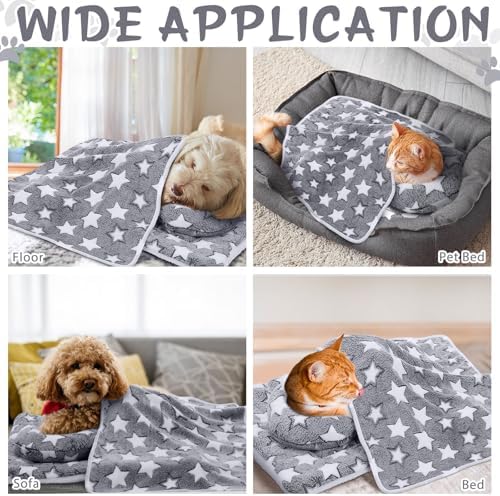 Namalu 3 Pack Soft Cat Bed Mat with Blanket and Pillow Indoor - Image 5
