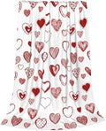 Valentine's Day Red Love Hearts Blanket, Lightweight Anti-Pilling Fleece Blanket, Wedding Anniversary Birthday Gifts for Wife Girlfriend, Soft Throw Blankets for Bed Couch Sofa Chair, 60 x 80 Inch by Qilerongrong
