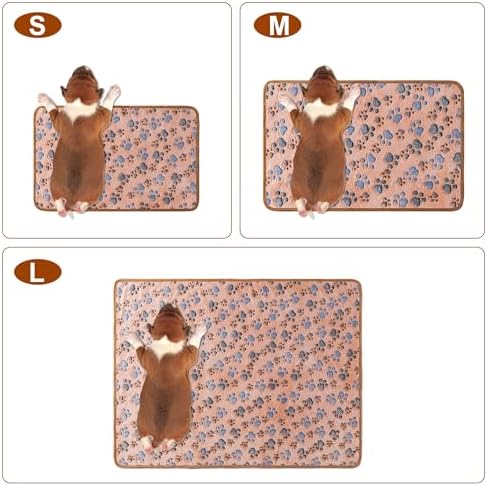 CADONO 1 Pack 3 Blankets for Dog Puppy Cat (Small 23x16'', Blue, Red, Grey) - Image 2