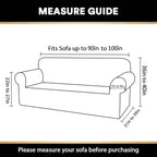 Stretch Sofa Cover Slipcover Couch Covers for 3 Cushion Couch Furniture Protector Sofa Covers with Non Slip Elastic Bottom Dogs Pet Friendly Fitted(Large Sofa 90"-100",Navy)