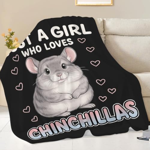 Chinchillas Blanket Chinchillas Throw Stuff Gifts for Kids 60"x50" - Image 3