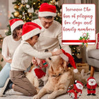 6 Pack Christmas Dog Toys Plush Stuffed Dog Squeaky Toys, Classic - Image 6