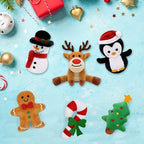 Vansolinne Plush Christmas Catnip Toys for Indoor Cats 6 Pack - Image 4