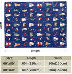 Tupmnbry Christmas Throw Blanket Christmas Cat Printed Blanket Super Soft Flannel Fleece Blankets Winter Plush Fuzzy Warm Bed Blankets Xmas Holiday Decor for Couch Bed 50"X60" - Image 6