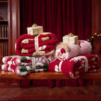 Snuggle Sac Pink Christmas Throw Blanket Gingerbread Man Bow Blanket 50x60 inches, Ultra Soft Cozy Throw Blanket for Couch, Sofa and Bed for Xmas - Image 4