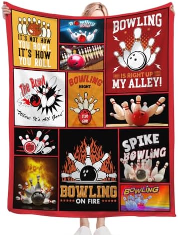 Bowling Blanket for Bowling Fan Kids Throw Stuff Gifts 60"x50" - Image 4