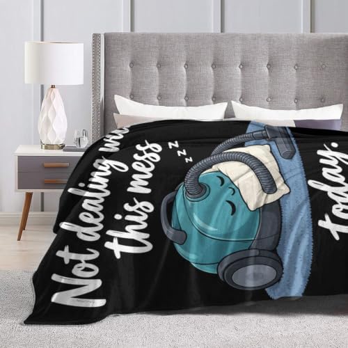 Sleepy Vacuum Blanket Throw Gift for Girls Women 60"X50" - Image 6