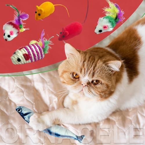 2026 Cat Toy Advent Calendar - Christmas Holiday Gift Toys for Cat Lovers, 24 Boxes Catnip Toys, Mice, Kitten Feather Teaser and Ball Bells Countdown Calendar - Image 6