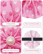 PET SHOW 50 Pack Dog Collar Flowers and Bows Bulk Paw Bone Random Assorted Small Medium Large Dogs Cats Charms Girl Boy Slide on Collars Harness Attachments Pet Costume Grooming Accessories - Image 3