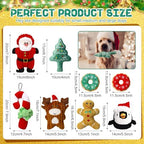 8 Pack Christmas Dog Toys Durable Squeaky Dog Toys for Puppy Christmas Interactive Stuffed Animal Plush Chew Toys with Squeaker for Small Medium Large Dogs Teeth Cleaning - Image 2