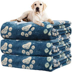 Rezutan Blanket for Large Dogs & Cats Soft Reversible Cute Paw 40"x31" by Rezutan