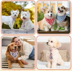 Reginary 120 Pcs Paisley Dog Bandanas Bulk Dog Bows Set Bow Ties Cat Scarf Colorful Washable Triangle Pet Kerchief Cute Bib for Summer Small Medium Large Pets Grooming Accessories Costume - Image 6