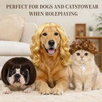 6 Pack Funny Cat and Dog Wig, for Pet Halloween Costumes - Image 4