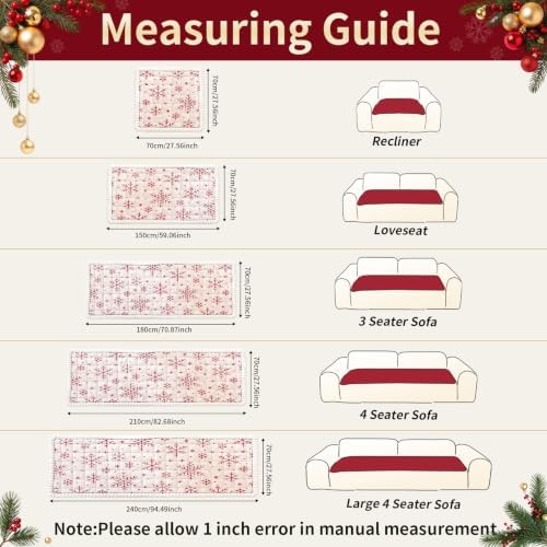 Christmas Couch Cover, Christmas Plush Sofa Cover for Dog Pet 1PC - Image 6