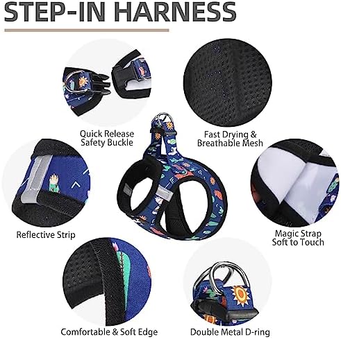 PUPTECK Dog Harness, Collar and Leash Set No Pull for Small Medium Sized - Image 2