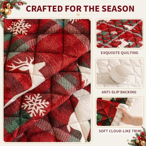 Christmas Couch Cover, Christmas Plush Sofa Cover for Dog Pet 1PC - Image 3