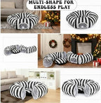 Frienda Black and White Cat Tunnel Bed, Christmas Tree Skirt, Cushion, Ball - Image 6