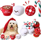 Syhood 12 Pack Puppy Dog Toys Bulk Coffee Theme with Squeaker by Syhood