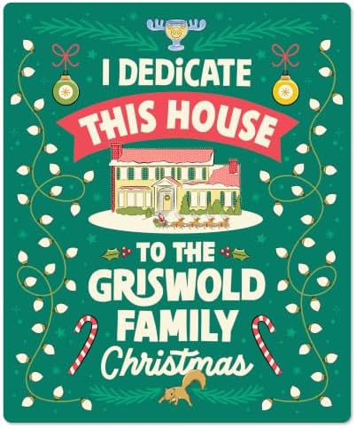 Hallmark Christmas Vacation Griswold Family Christmas Blanket, 50" x 60" - Image 6