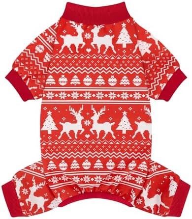 XPUDAC Christmas Dog Pajamas for Small Medium Dogs Puppy Clothes Pjs,XSmall by XPUDAC