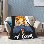 Sleepy Pizza Blanket Throw Gift for Girls Women 80"X60" - Image 2