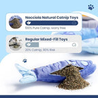 Nocciola Sardines Catnip Toys for Indoor Cats - 3 Pack Cat Toys Fish with Pouch, Cat Nip Toys Cat Kicker Toy with Crinkle Paper, Interactive Cat Toy for Kitten Enrichment, Cat Gifts - Image 3