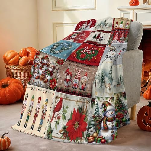 COMFAR Christmas Blankets and Throws for Adults/Women/Boys/Kids, Holiday Fleece Throw Blanket for Couch/Sofa, Holiday Decor, Christmas Decorations/Gifts 40"x 60" - Image 7