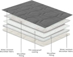 Tcksstex Waterproof and Non-Slip Dog Bed Cover and Pet Blanket Sofa Pet Bed Mat ，car Incontinence Mattress Protectors Furniture Couch Cover for Most Cats Dogs,Pets（52x82-Dark Grey）