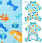XPUDAC 4 Pack Dog Pajamas for Small Medium Dogs Pjs Boy Puppy Clothes, XXL - Image 6