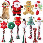 Soulchen 10 Pcs Christmas Dog Toys Plush Squeaky Puppy Toy by Soulchen