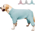 Dog Pyjamas PJS Sweater Clothes and Home Clothing Suitable for Medium to Large Breeds of Dogs, Dog Neutering Suits, Extra-Large Stretch Fabric, Four-Legged Clothes(Thin Blue, 4XL)