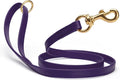 Viper Biothane K9 Working Dog Leash Waterproof Lead for Tracking Training Schutzhund Odor-Proof Long Line with Solid Brass Snap for Puppy Medium and Large Dogs 4ft, Violet Purple